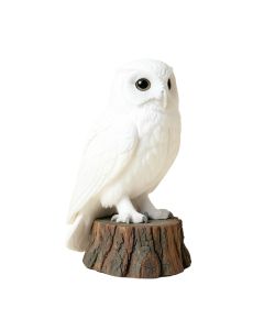 Snowy Owl On Stump Statue