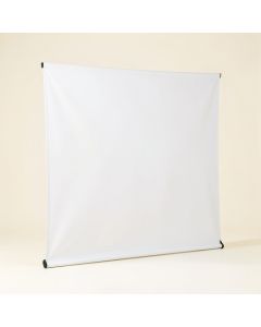 Yard Master Series Outdoor White Electric Wall Projection Screen (synthetic illustration; no displayed measurements)