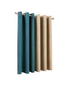 Galvez Herringbone Solid Color Max Blackout Thermal Grommet Single Curtain Panel