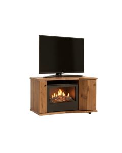 Tieton Corner Tv Stand For Tvs Up To 55 '' With Electric Fireplace Included