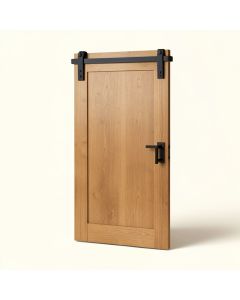 Flush Manufactured Wood Finish Barn Door With Installation Hardware Kit (synthetic illustration; no displayed measurements)