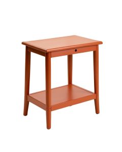 Alder Edge Side Table - Terracotta (synthetic illustration; no displayed measurements)