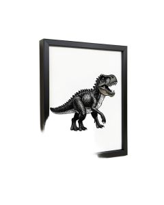Mallon Rawr Dinosaur Tracks Framed Art