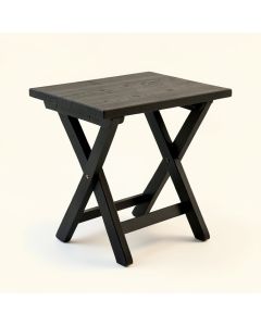 Lake Bend Compact Balcony Table - Black (synthetic illustration; no displayed measurements)