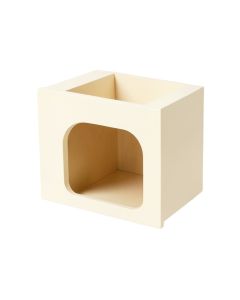 Holly Crest Wall-Mounted Cat Perch - Cream (synthetic illustration; no displayed measurements)