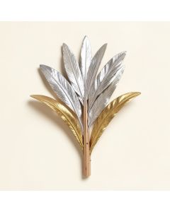 Sunburst Resin Dimensional Palm Box Wall Décor (synthetic illustration; no displayed measurements)