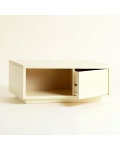 Cedar Brook Shoe Storage Bench - Ivory (synthetic illustration; no displayed measurements)
