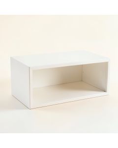 Dawn Bend Shoe Storage Bench - White (synthetic illustration; no displayed measurements)