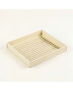 Summit Crest Empty Under-Desk Cable Tray - Cream (synthetic illustration; no displayed measurements)