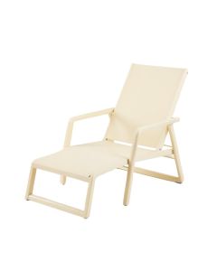 Holly Bluff Outdoor Lounge Chair - Cream (synthetic illustration; no displayed measurements)