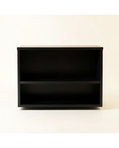 Hazel Branch Low Bookcase - Black (synthetic illustration; no displayed measurements)