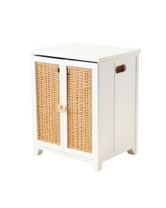 Wooden Bathroom Cabinet Laundry Hamper (synthetic illustration; no displayed measurements)