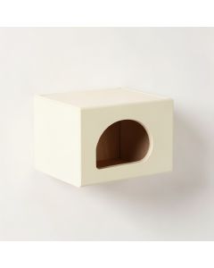 Alder Crossing Wall-Mounted Cat Perch - Cream (synthetic illustration; no displayed measurements)