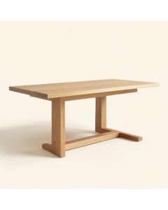 Minerva Pine Solid Wood Dining Table (synthetic illustration; no displayed measurements)