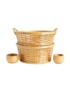 Cillian Bamboo 5-Piece Bathroom Accessory Set