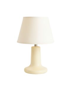 Clay Crossing Table Lamp With A Plain Fabric Shade - Cream
