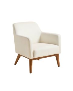 Chyna Mid Century Modern Arm Chair In White