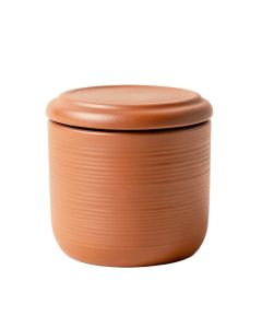 Flint Brook Storage Canister With Lid - Terracotta