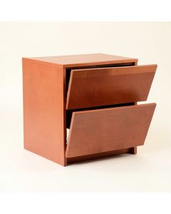 Reed Branch Freestanding Pull-Out Hamper Cabinet - Terracotta (synthetic illustration; no displayed measurements)