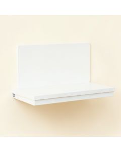 Dune Brook Wall-Mounted Shelf - White (synthetic illustration; no displayed measurements)