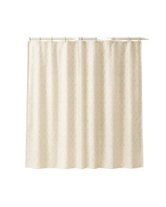 Summit Branch Shower Curtain Hanging Flat From A Plain Rod - Ivory (synthetic illustration; no displayed measurements)