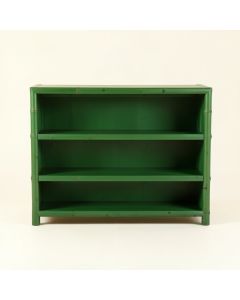 Aspen Arc Low Bookcase (synthetic illustration; no displayed measurements)