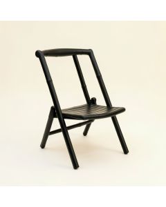 Sage Bend Folding Outdoor Chair - Black (synthetic illustration; no displayed measurements)
