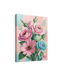 Abstract Floral 1 By Design Fabrikken - Wrapped Canvas Painting Print