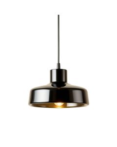 Fern Bluff Pendant Light Suspended From One Plain Cable - Black (synthetic illustration; no displayed measurements)