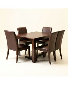 Justine 5 Piece Dining Set (synthetic illustration; no displayed measurements)