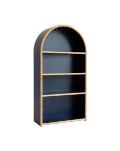 Elm Crest Freestanding Bookcase - Navy (synthetic illustration; no displayed measurements)