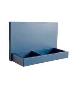 Elm Bridge Empty Wall-Mounted Tool Organizer Panel - Blue (synthetic illustration; no displayed measurements)