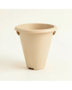 Flint Branch Empty Railing Planter With Integral Brackets - Beige (synthetic illustration; no displayed measurements)