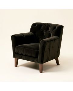 Senna 31 '' Wide Tufted Velvet Armchair (synthetic illustration; no displayed measurements)