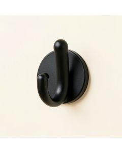 Harbor Branch Wall-Mounted Robe Hook - Black (synthetic illustration; no displayed measurements)
