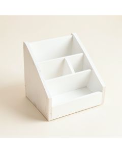 Stone Bend Empty Coffee-Station Organizer - White (synthetic illustration; no displayed measurements)