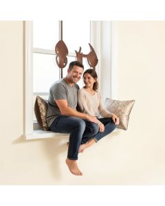 Alta Couple Sitting On A Window Sill Wall Décor (synthetic illustration; no displayed measurements)