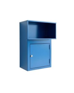 Cove Crest Wall-Mounted Entry Cabinet - Blue (synthetic illustration; no displayed measurements)