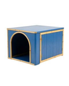 Reed Crossing Empty Furniture-Style Litter Enclosure - Blue (synthetic illustration; no displayed measurements)