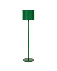 Cedar Arc Floor Lamp With A Plain Fabric Shade