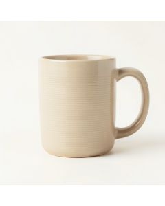 Stone Branch Ceramic Mug - Beige (synthetic illustration; no displayed measurements)