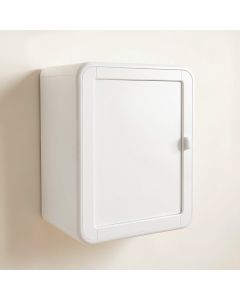 Field Bluff Wall-Mounted Laundry Cabinet - White (synthetic illustration; no displayed measurements)