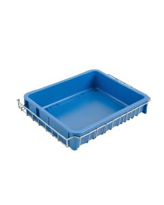 Cliff Bridge Empty Under-Desk Cable Tray - Blue (synthetic illustration; no displayed measurements)
