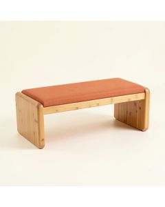 Slate Crossing Indoor Bench - Terracotta (synthetic illustration; no displayed measurements)