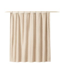 Briar Bridge Shower Curtain Hanging Flat From A Plain Rod - Beige (synthetic illustration; no displayed measurements)