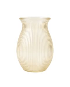 Reed Crest Empty Decorative Vase - Cream