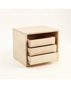 Hazel Bend Small-Parts Storage Drawer Cabinet - Beige (synthetic illustration; no displayed measurements)