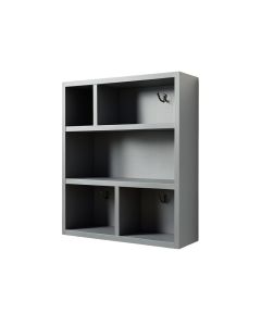 Ridge Branch Wall-Mounted Entryway Organizer Shelf - Gray