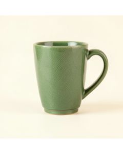 Willow Arc Ceramic Mug - Green (synthetic illustration; no displayed measurements)