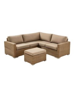 Newagen 4 Piece Cushioned Outdoor Patio Pe Rattan Furniture Set Sectional Garden Sofa (synthetic illustration; no displayed measurements)